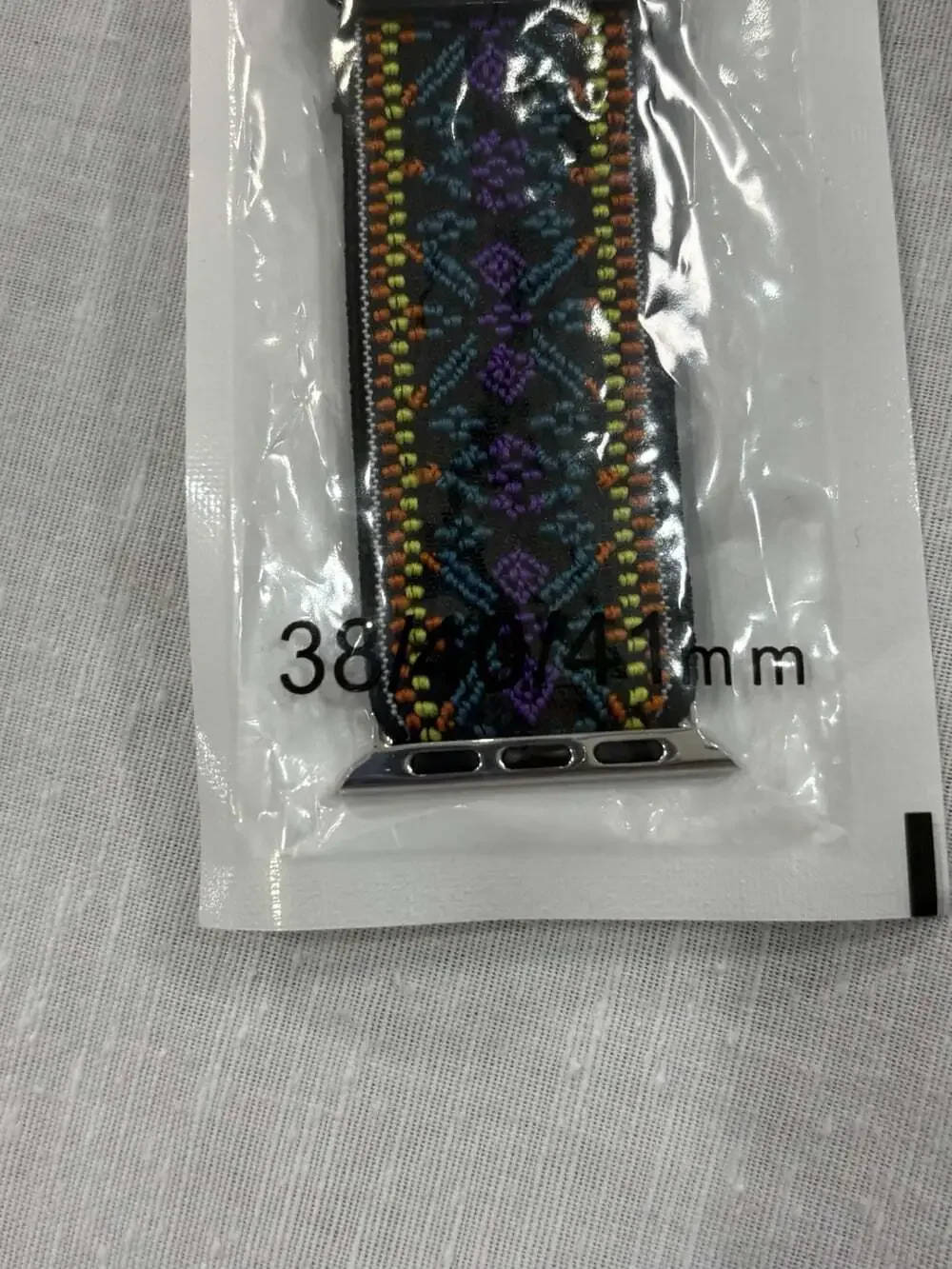 Watch Bands For Apple Watch Elastic Adjustable Blue Black Multicolored 38-40MM